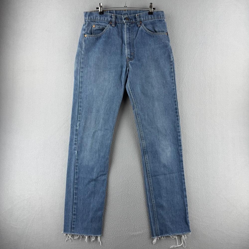Vintage Levis Jeans Mens 33x36 (Fits 31x32) Orange Tab 505 80s Made in USA
